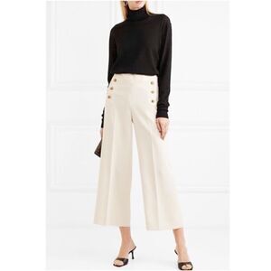 Tory Burch Cuffed Cropped Sailor Pants Sz 8